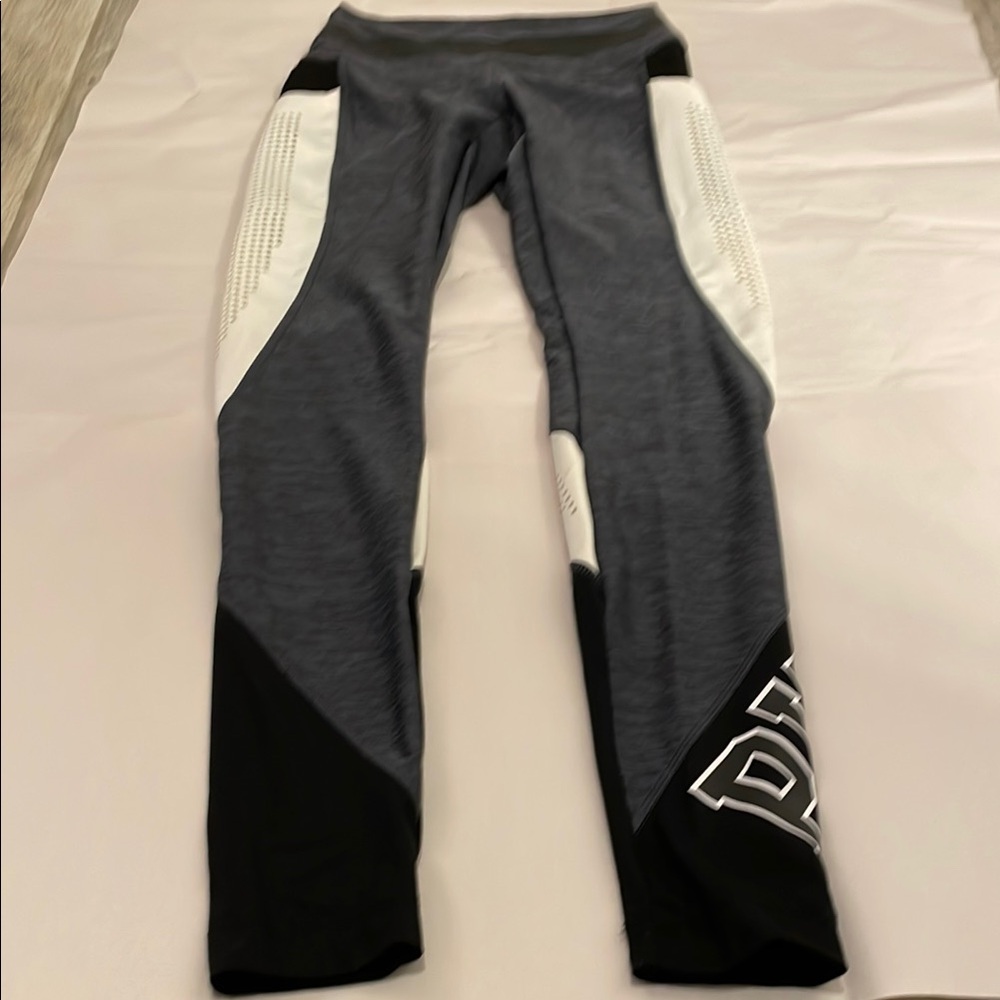 PINK Gray and Black Athletic Leggings